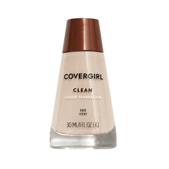 COVERGIRL Clean Makeup funda ligera Ivory 105 para piel normal con acabado natural