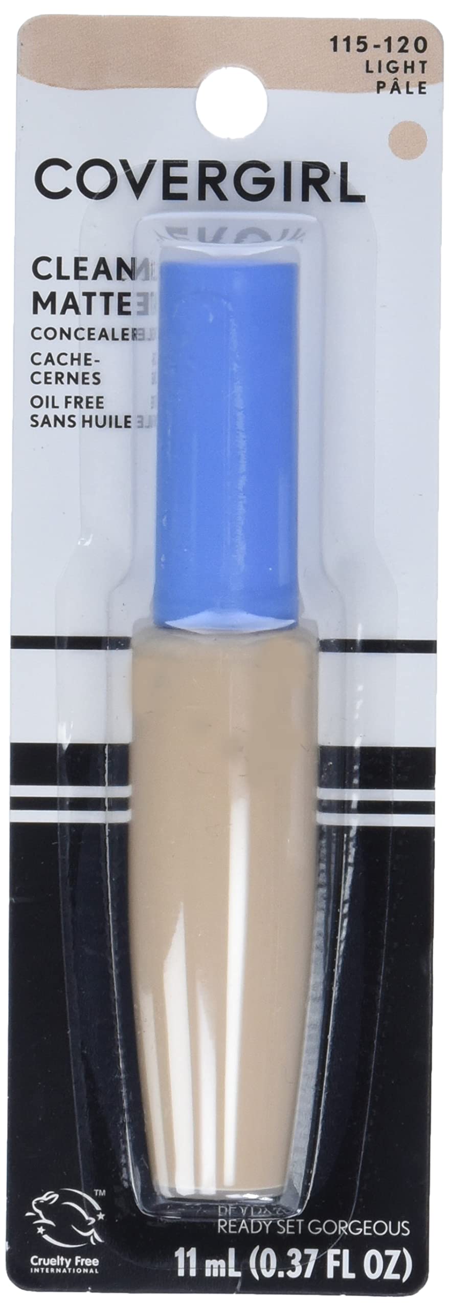 COVERGIRL Concealer: muestra de difuminación que suaviza la luz para un tono uniforme.