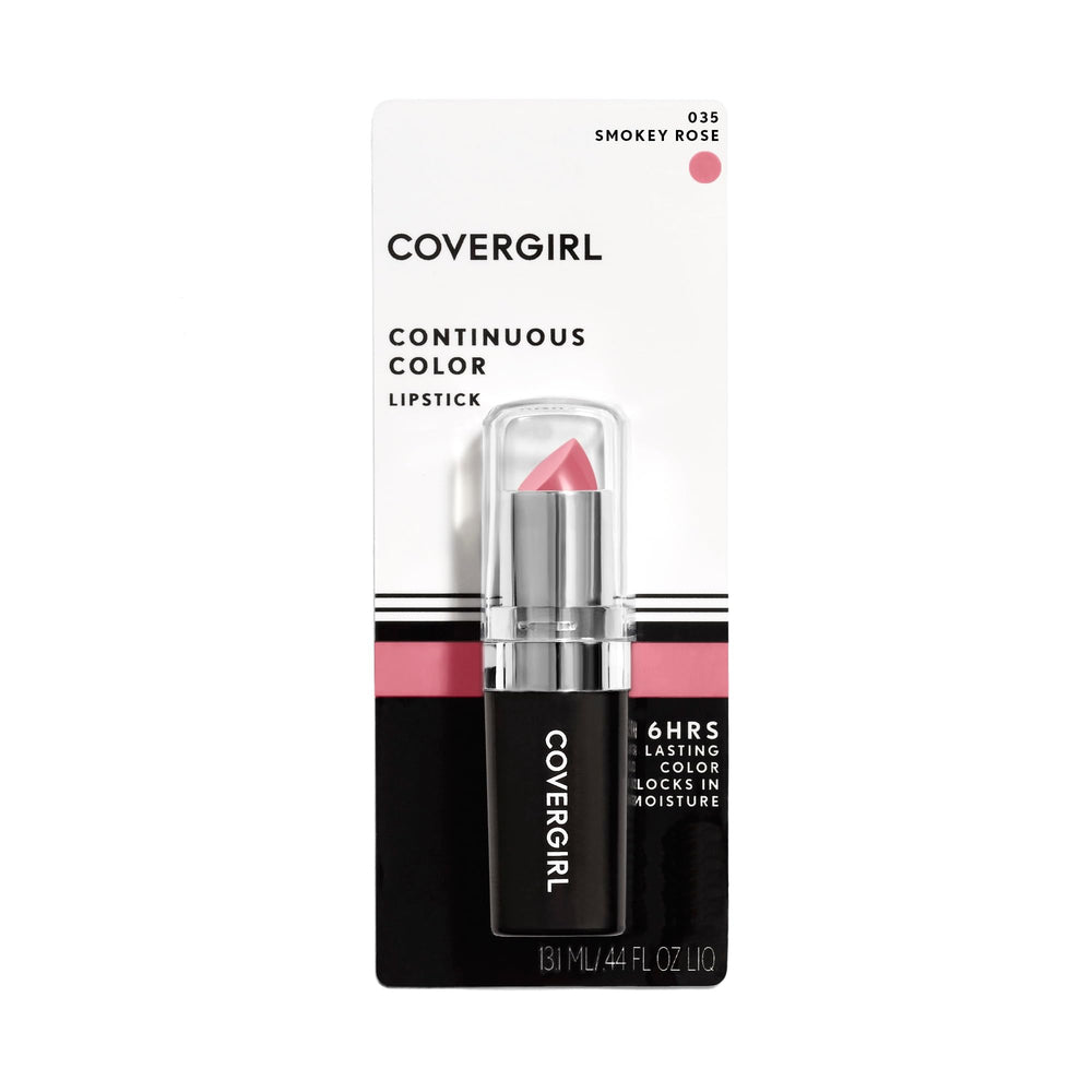COVERGIRL Barra de Labios Smokey Rose 035, visualización del color en labios.