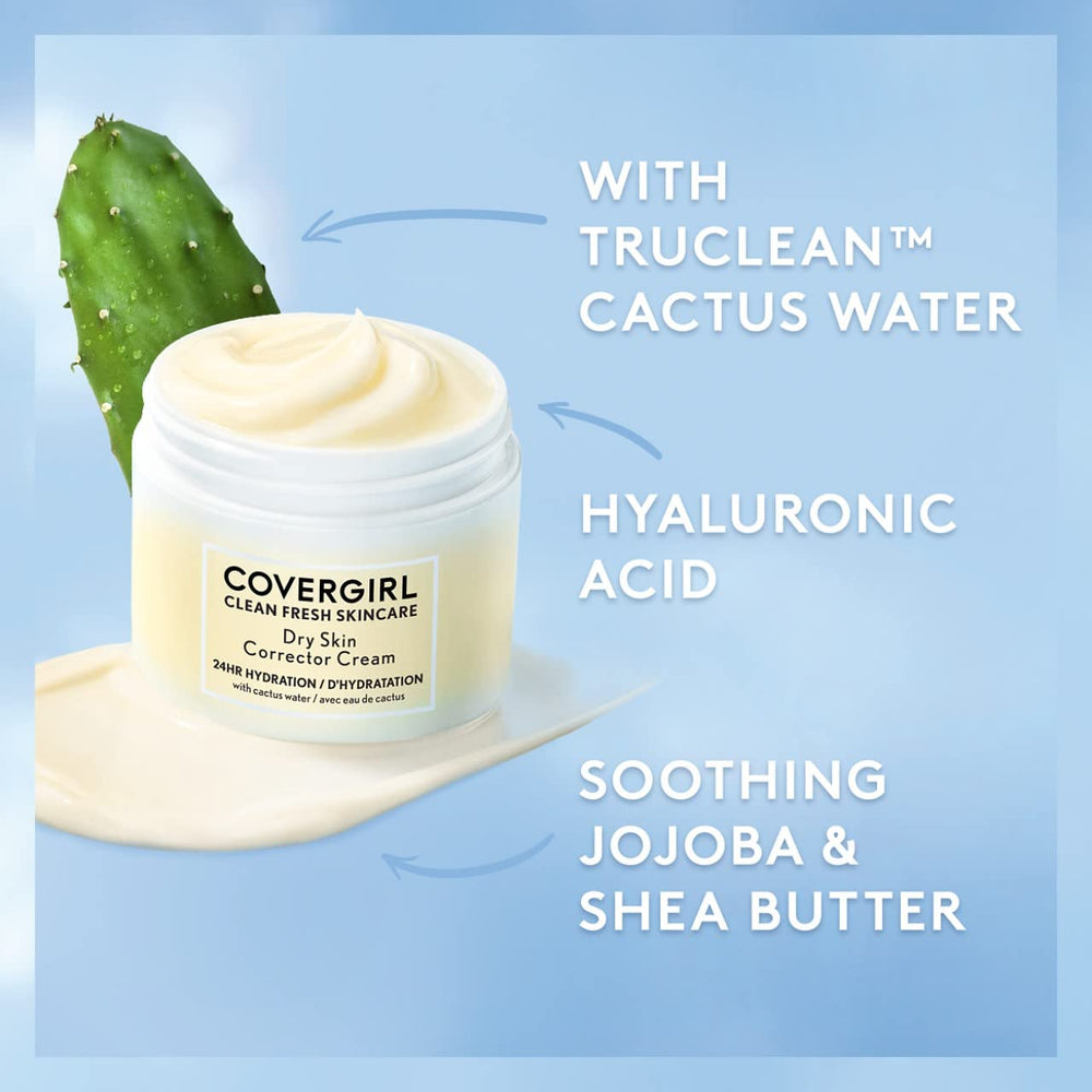 COVERGIRL crema ligera, se absorbe sin dejar residuos.
