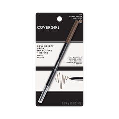 COVERGIRL Easy Breezy Brow con cepillo integrado para peinar cejas de forma rápida.