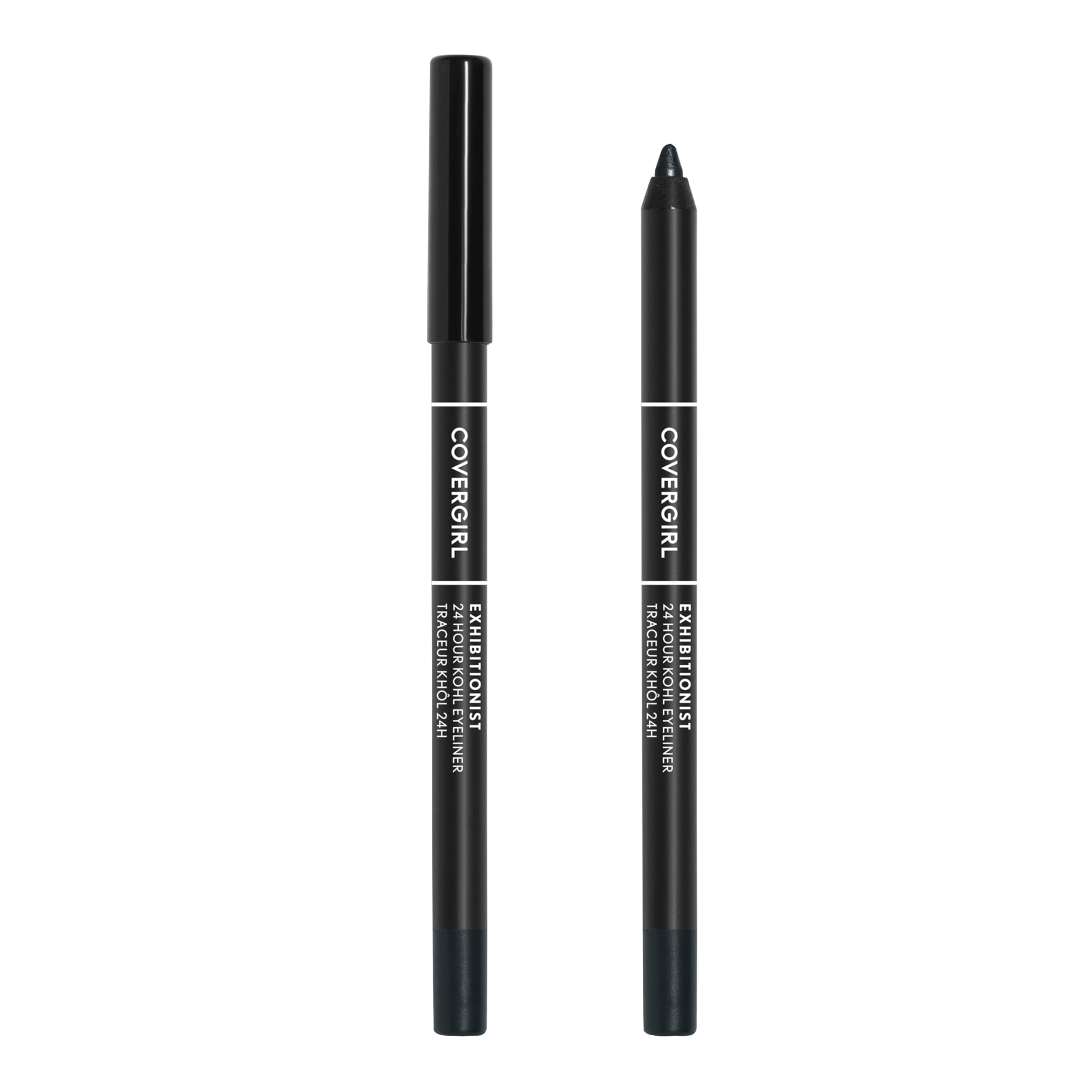 COVERGIRL Exhibitionist delineador gel negro con punta difuminadora para ojo ahumado suave.