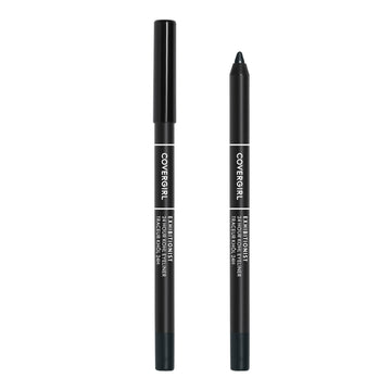 COVERGIRL Exhibitionist delineador gel negro con punta difuminadora para ojo ahumado suave.