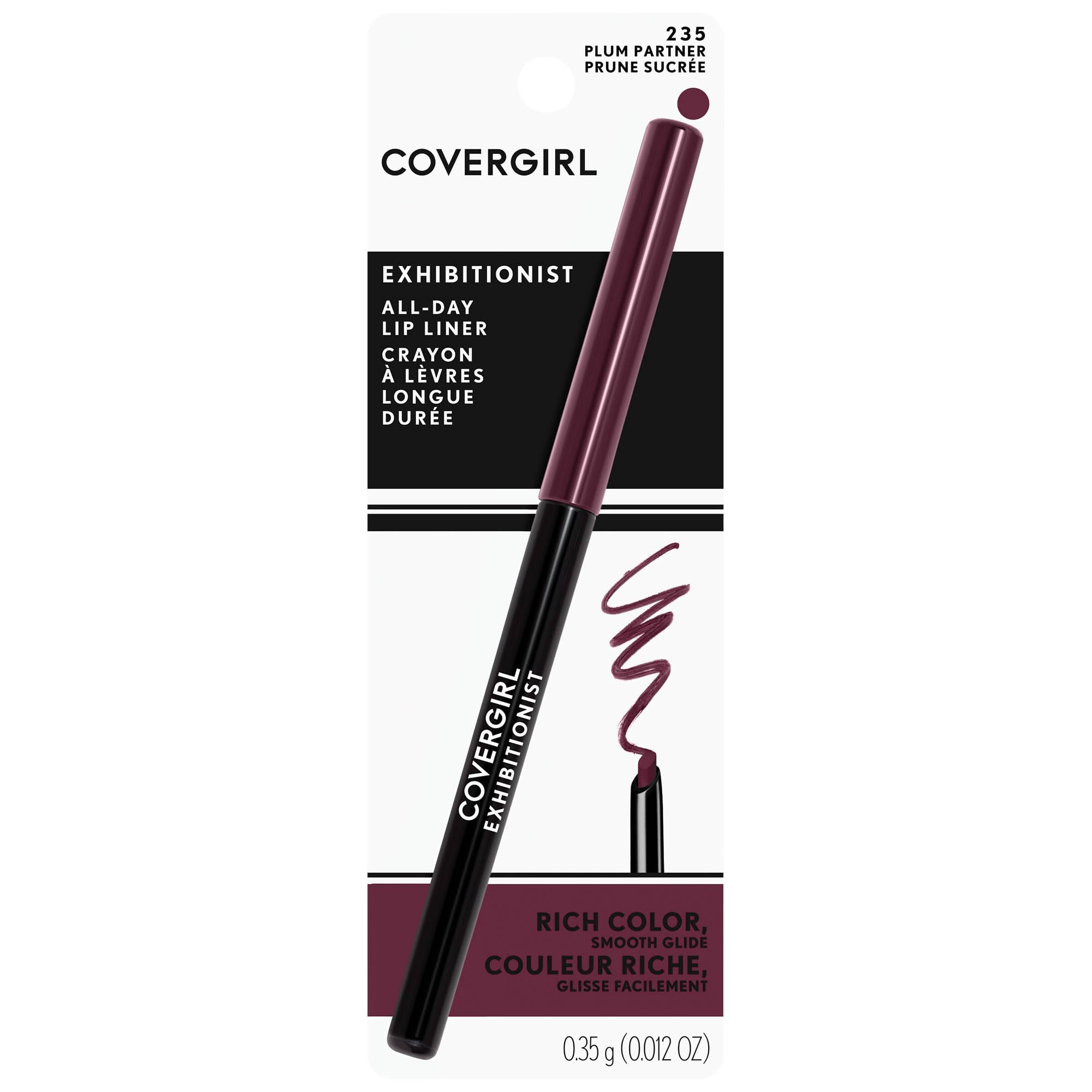 Covergirl Exhibitionist delineador labial, aplicación suave para acabado uniforme