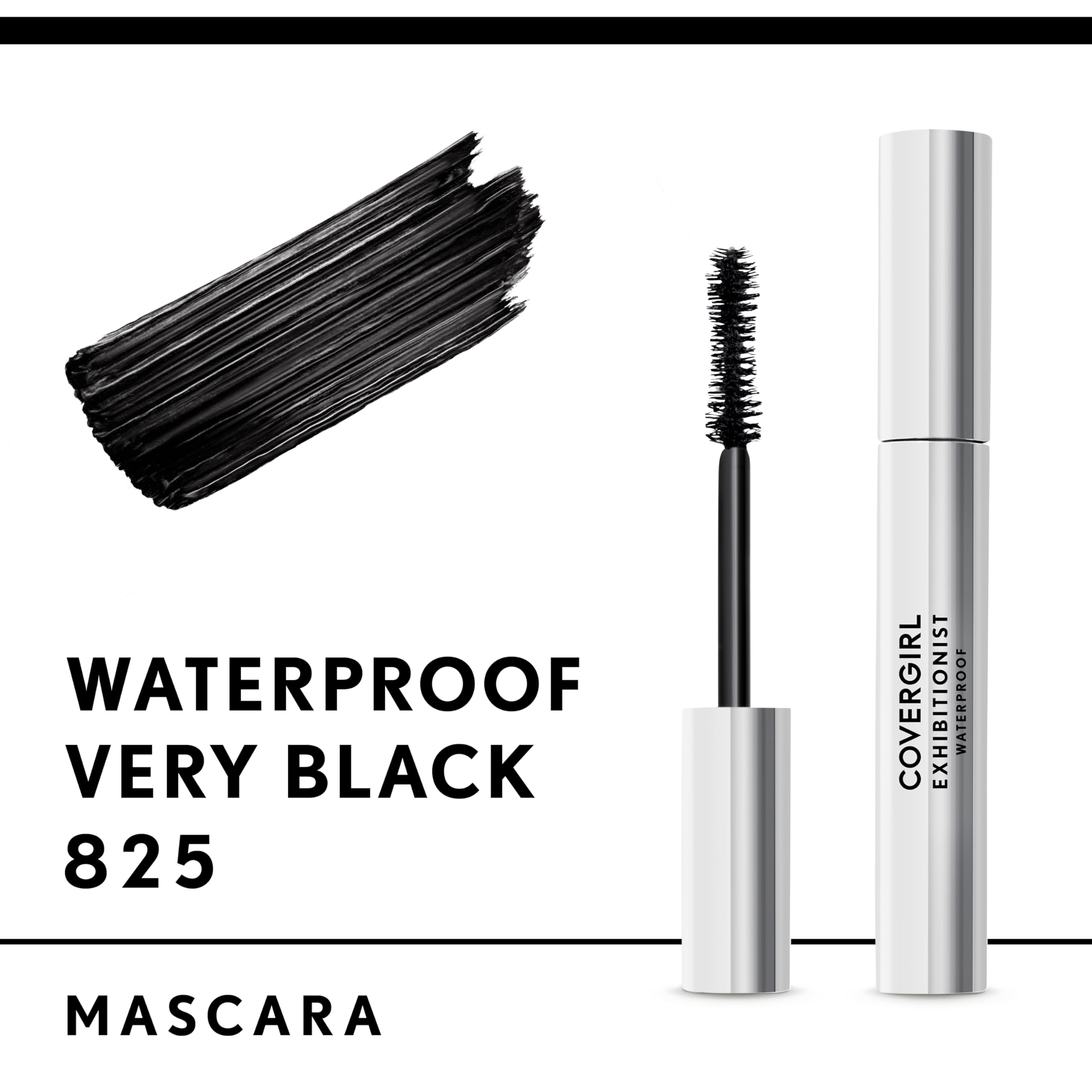 Aplicador suave de CoverGirl Exhibitionist Mascara para una aplicación sin grumos.