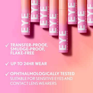 CoverGirl Eye Enhancer presenta durabilidad de 24 horas y resistencia a transferencia.