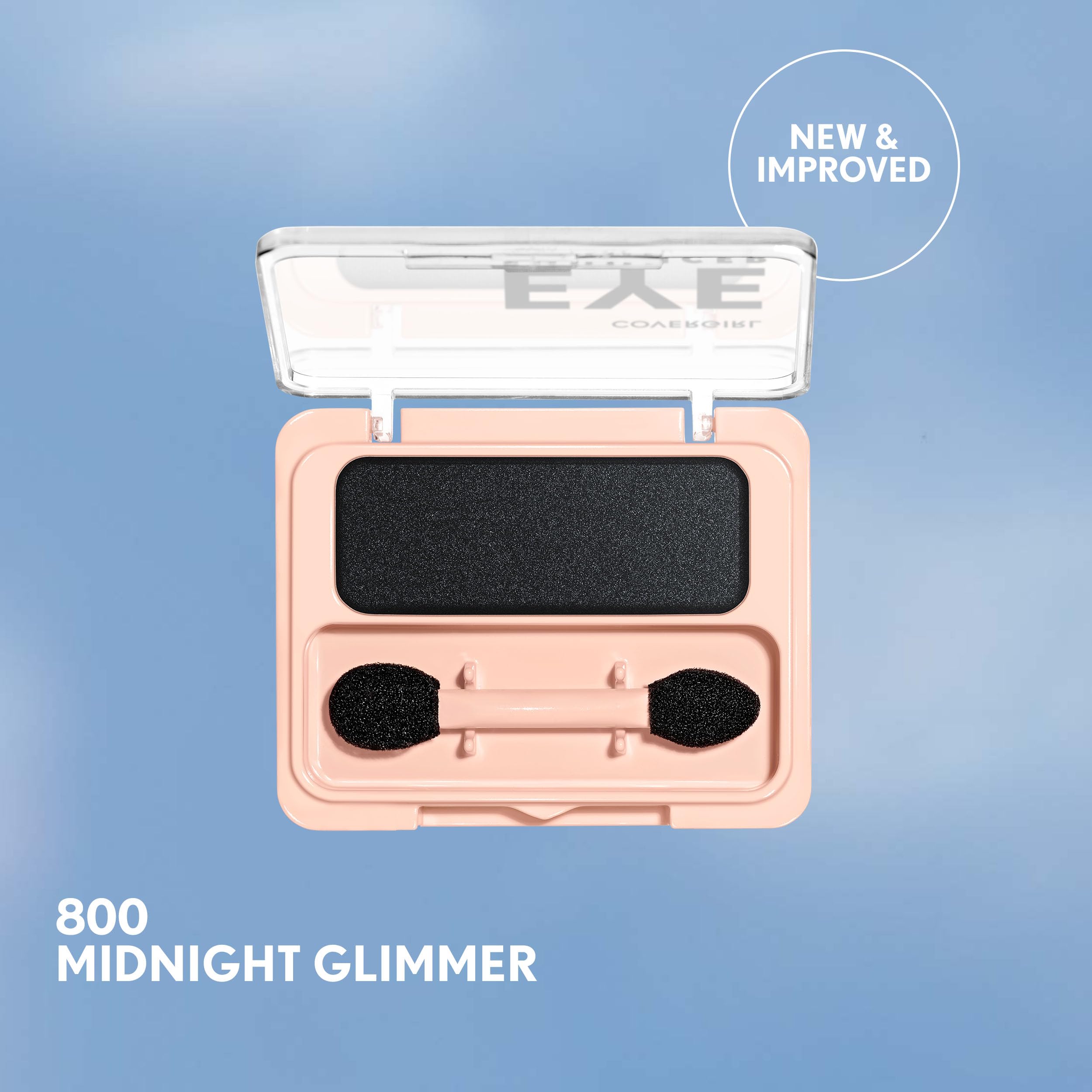 CoverGirl Eye Enhancer Midnight Glimmer aplicación suave con brocha para un aspecto fácil.