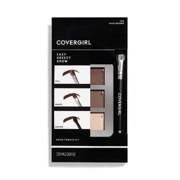 COVERGIRL kit de polvo para cejas con empaque compacto para viajes