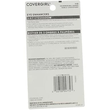 CoverGirl Eye Enhancers 110 Arenas Brillantes, tono cálido para rutina rápida