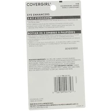 CoverGirl Eye Enhancers 110 Arenas Brillantes, tono cálido para rutina rápida
