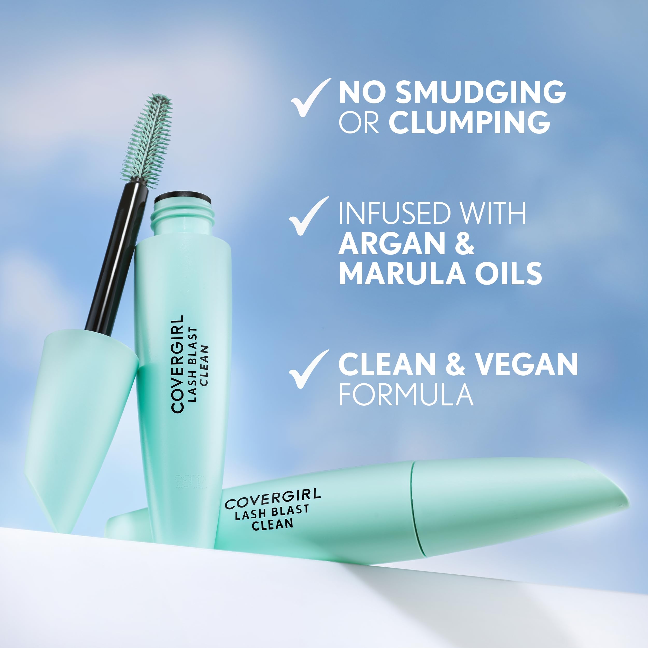 CoverGirl Lash Blast Clean Volume Mascara offers long-wear and smudge-proof results