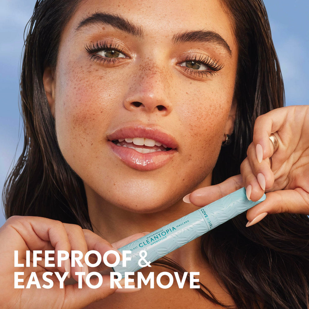 CoverGirl Lash Blast Cleantopia apta para ojos sensibles y lentes de contacto.