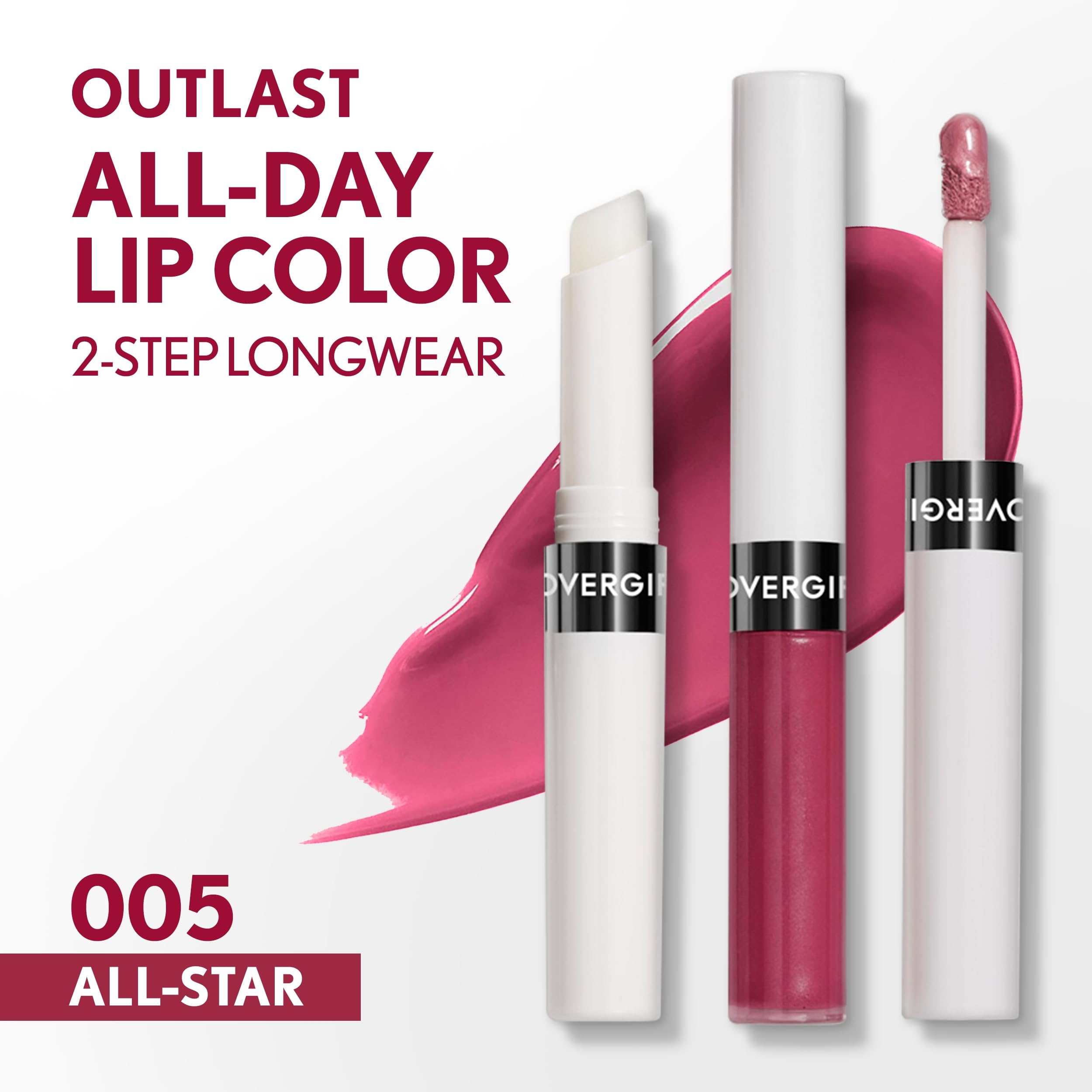 COVERGIRL Outlast Capa Superior aporta brillo y sella el color para labios.