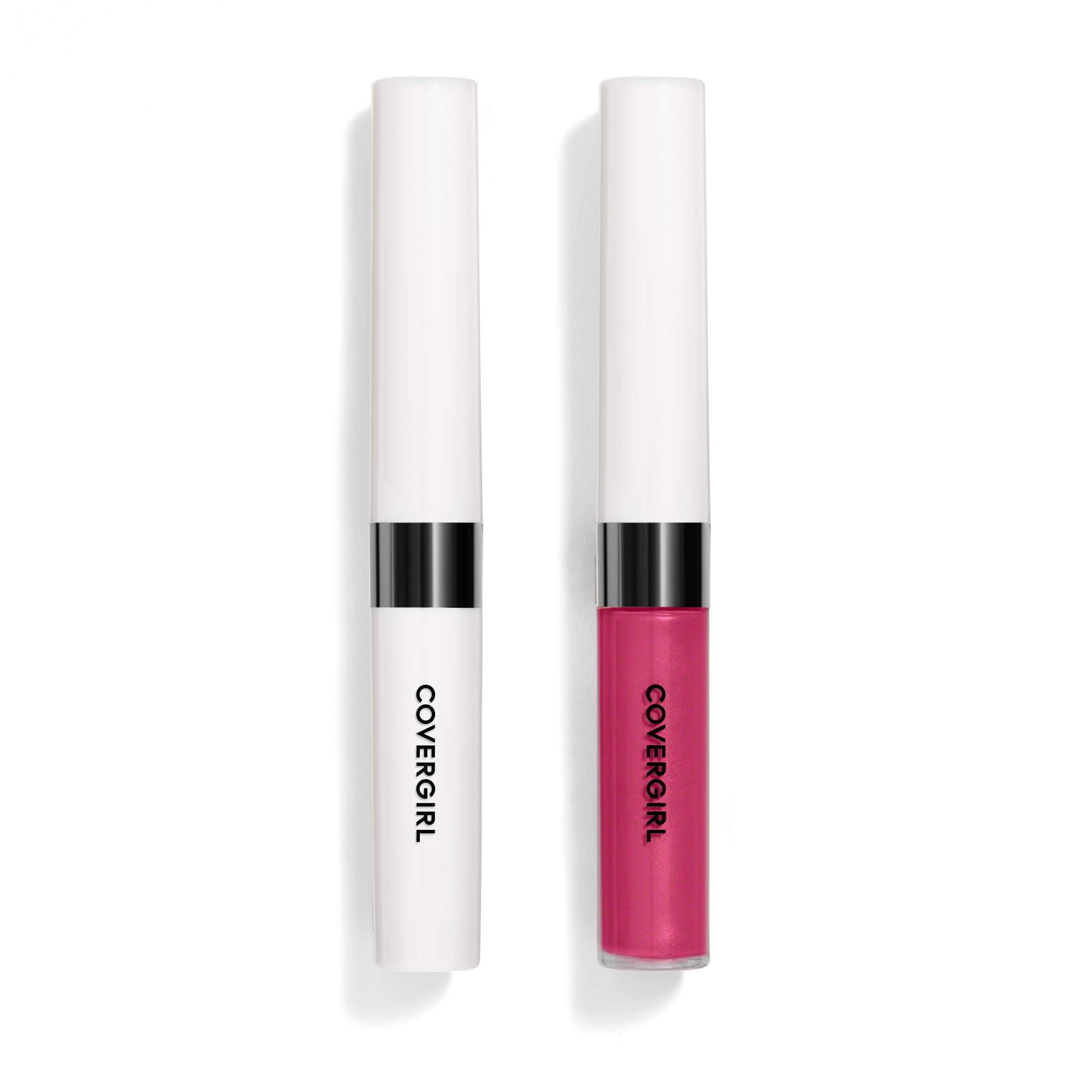 COVERGIRL Outlast Color con durabilidad de 24 horas para labios vibrantes.