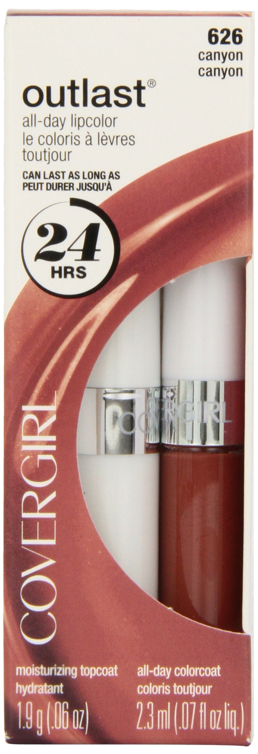 CoverGirl Outlast Canyon 626: dos pasos para color duradero en labios.