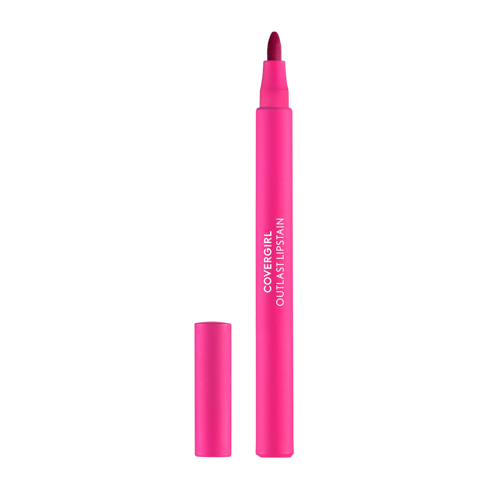 COVERGIRL Outlast Epic Lipstain envase compacto para retoques diarios.