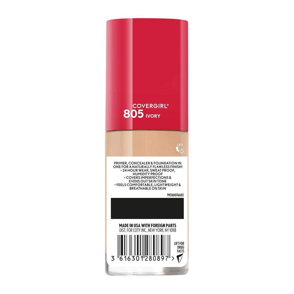 COVERGIRL Outlast Extreme Wear ofrece acabado natural y cobertura homogénea.