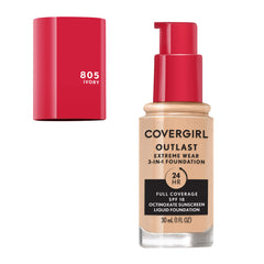COVERGIRL Outlast Extreme Wear con aplicación con dedos para un rostro rápido y uniforme.