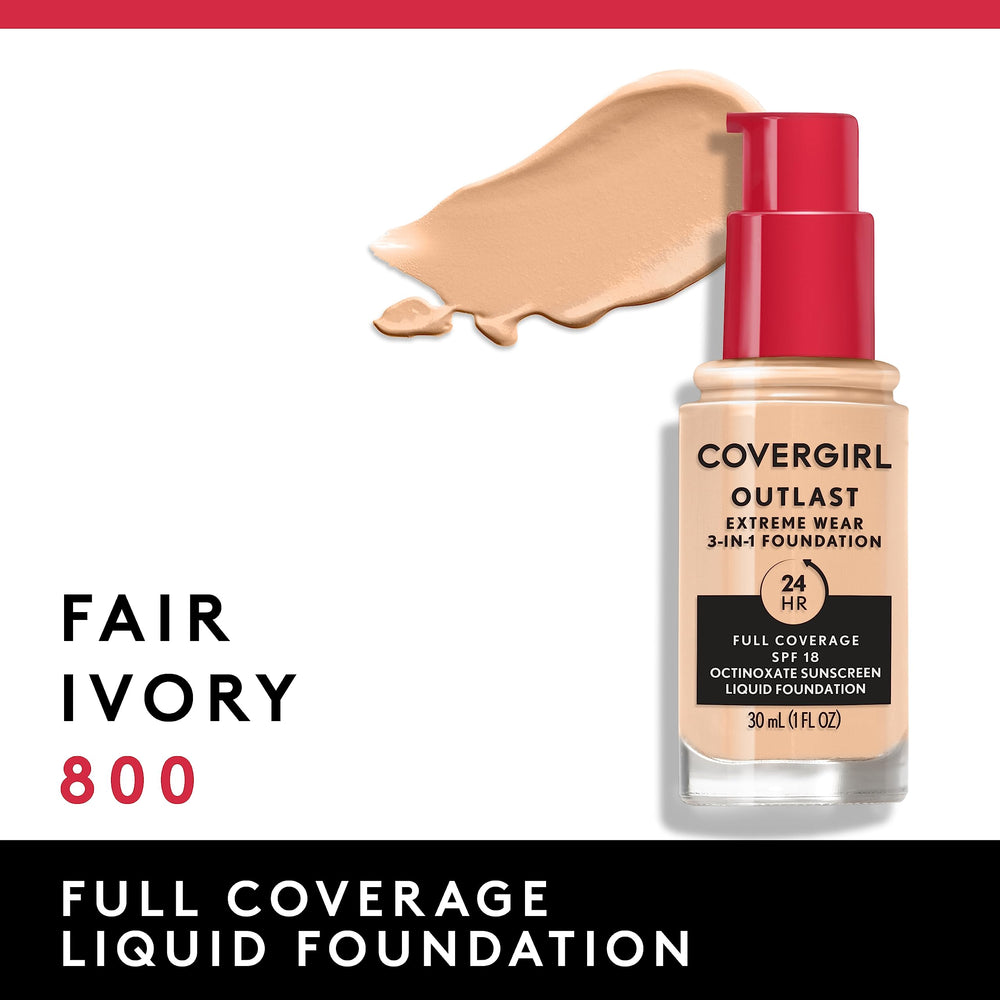 Covergirl Outlast Extreme Wear: protección SPF 18 para piel protegida diariamente