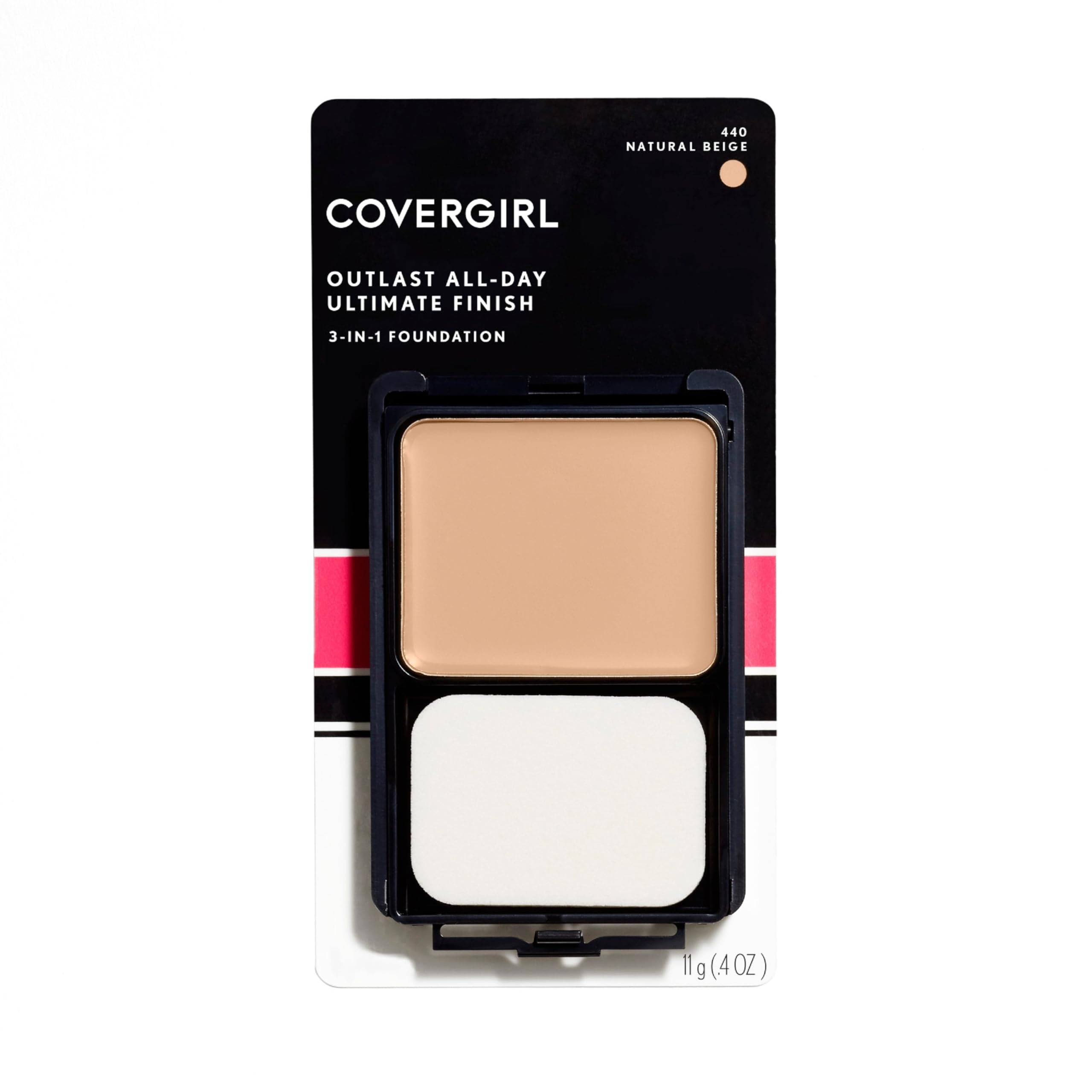 COVERGIRL Outlast fundación líquida con cobertura natural y acabado suave.
