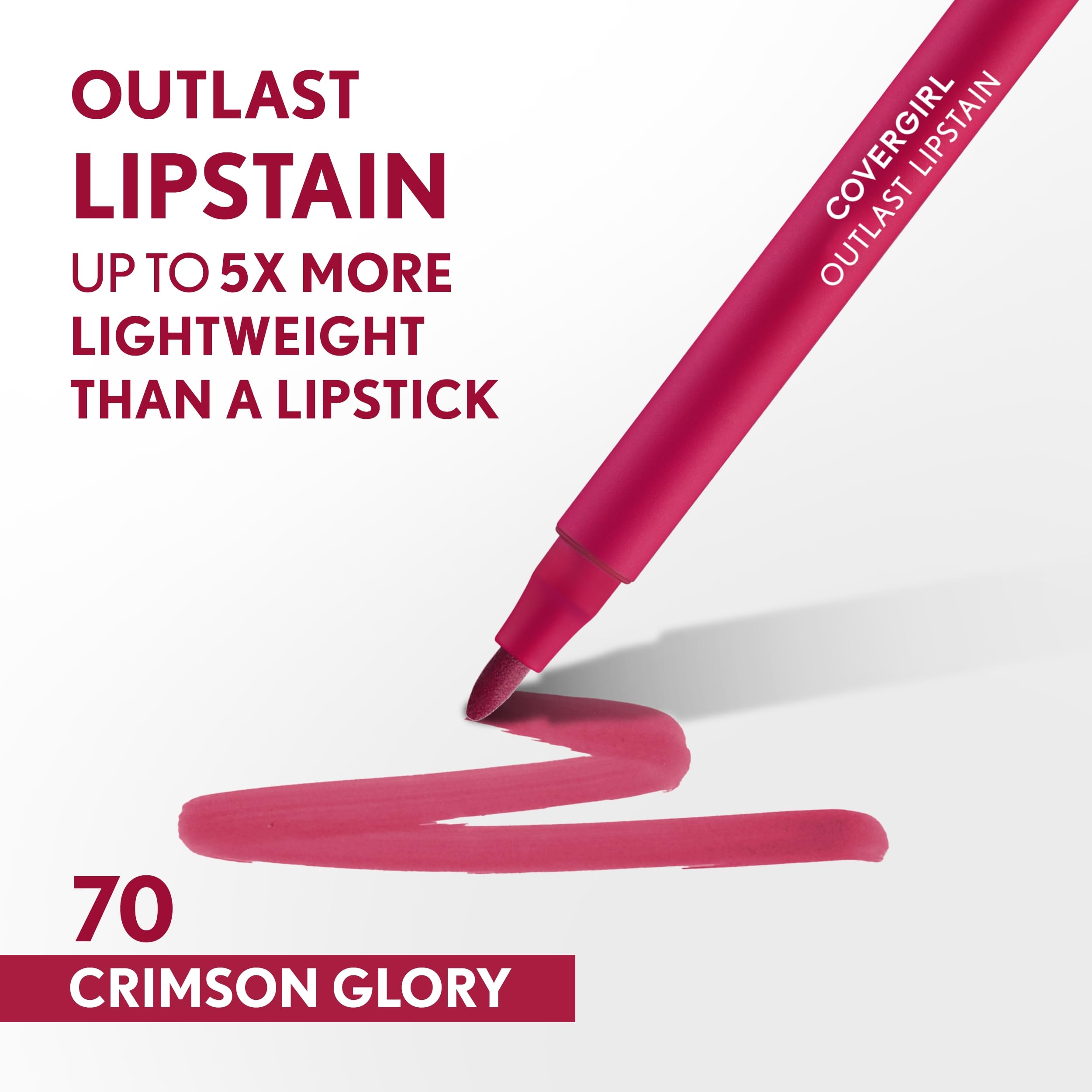 Acabado satinado del Labial Outlast sin perder uniformidad de color