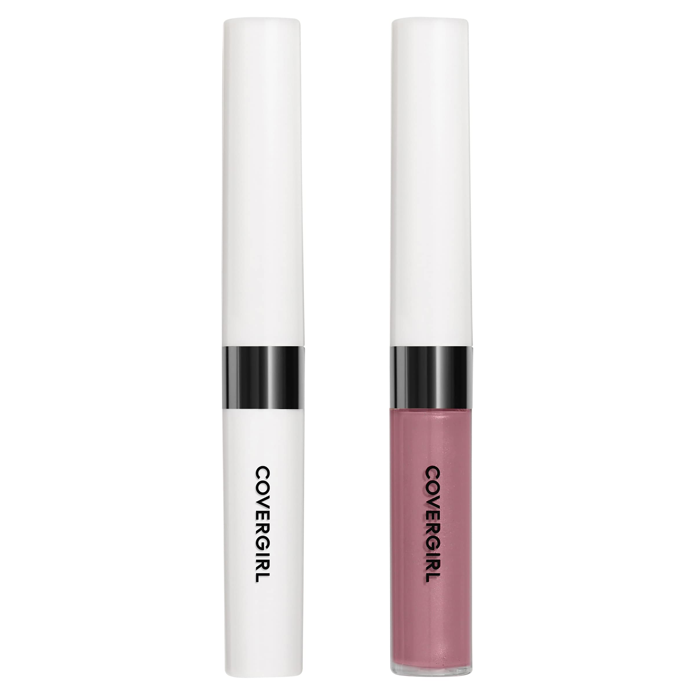 Aplicación de dos pasos de Covergirl Outlast para color y brillo duraderos.