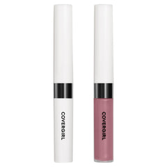 Aplicación de dos pasos de Covergirl Outlast para color y brillo duraderos.