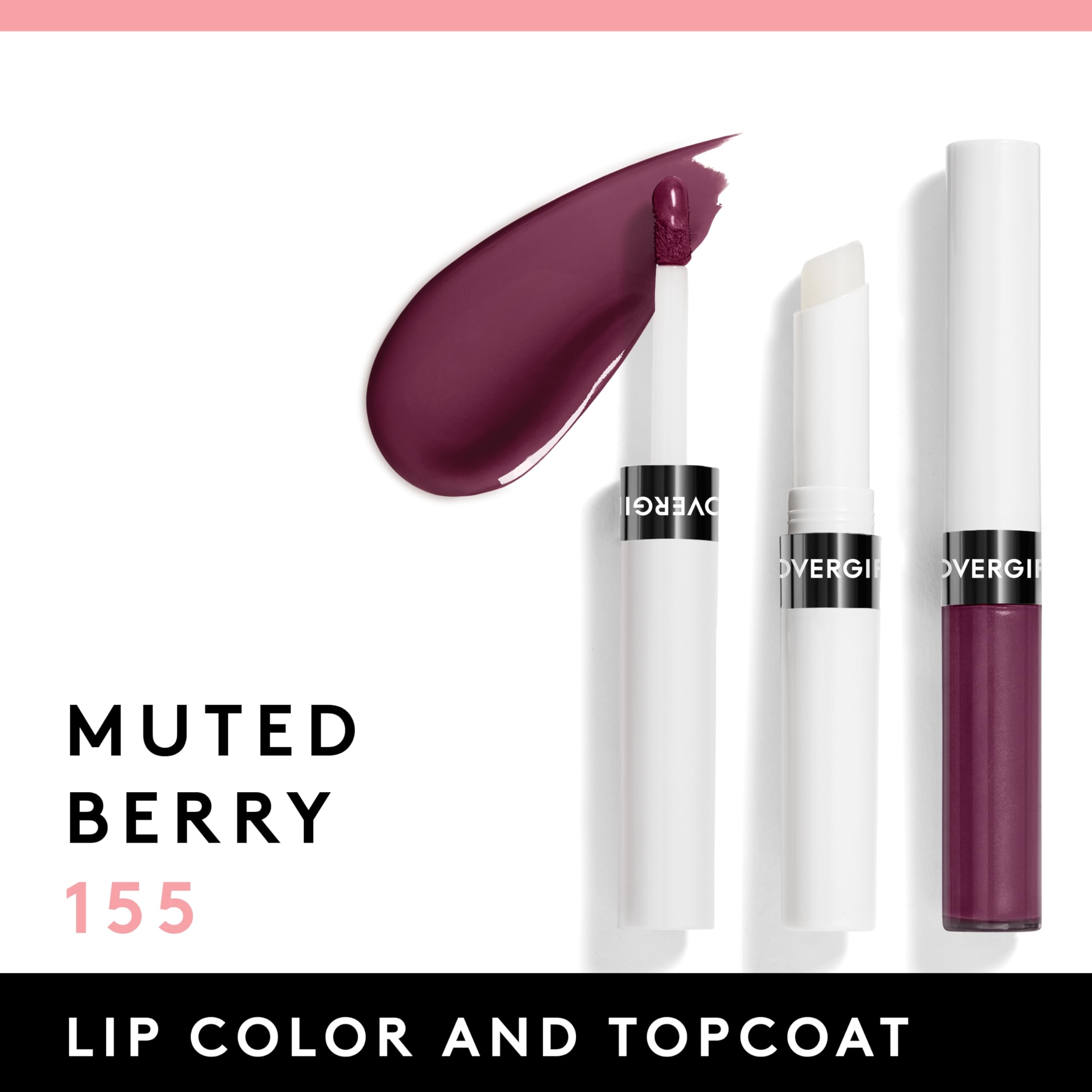 CoverGirl Outlast Labial neutros, muestra Frambuesa suave para tono sutil.