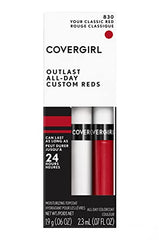 Muestra de color COVERGIRL Outlast rojo clásico para probar tono.
