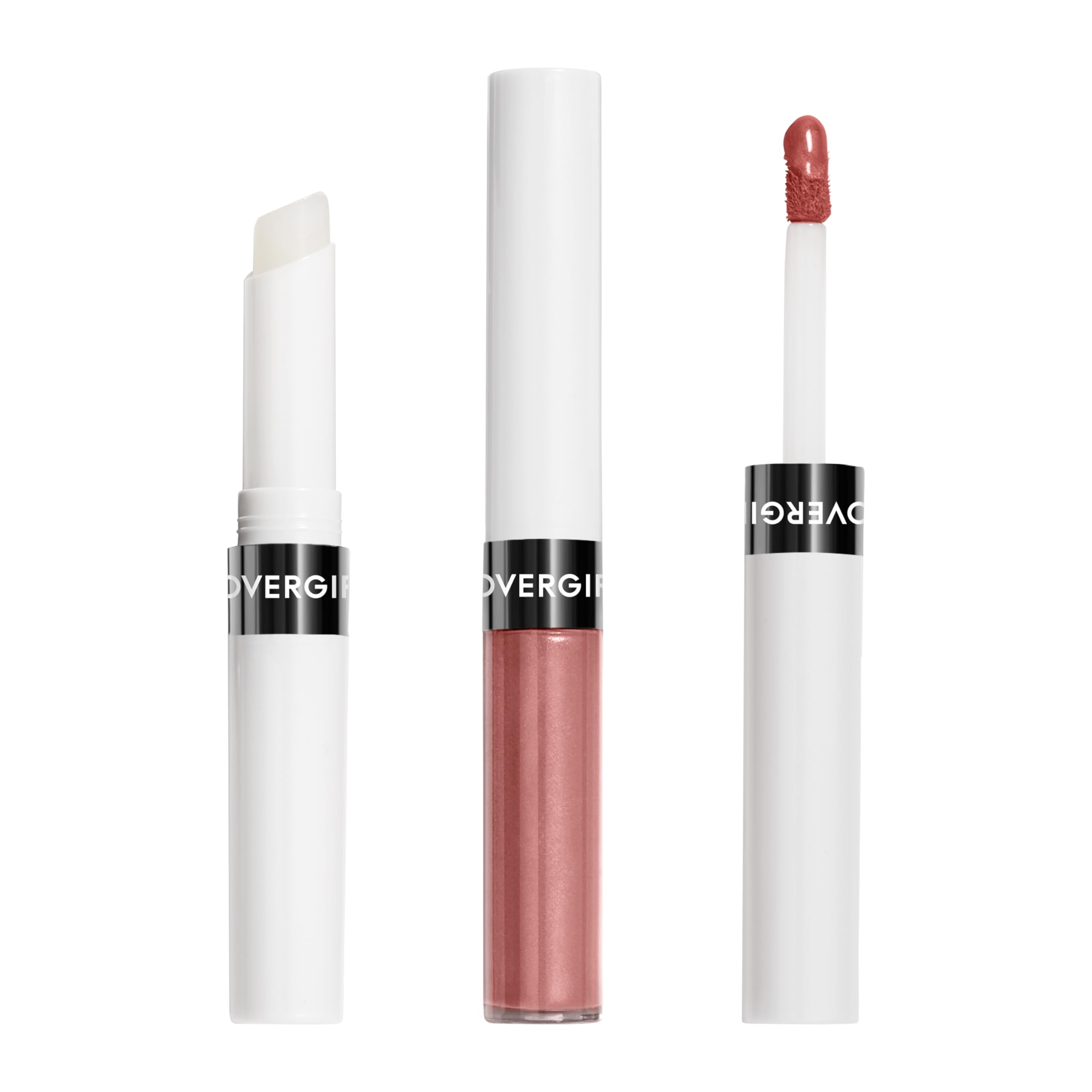 COVERGIRL Outlast Lipcolor Dusty Blush aplicado en tono nude suave