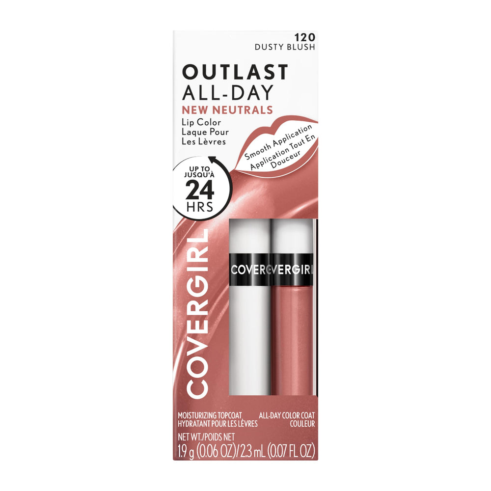 Embalaje compacto de COVERGIRL Outlast Lipcolor listo para viaje