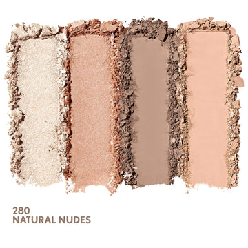 COVERGIRL paleta de sombras Natural Nudes, muestra de color para mirada suave.