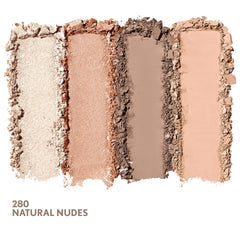 COVERGIRL paleta de sombras Natural Nudes, muestra de color para mirada suave.