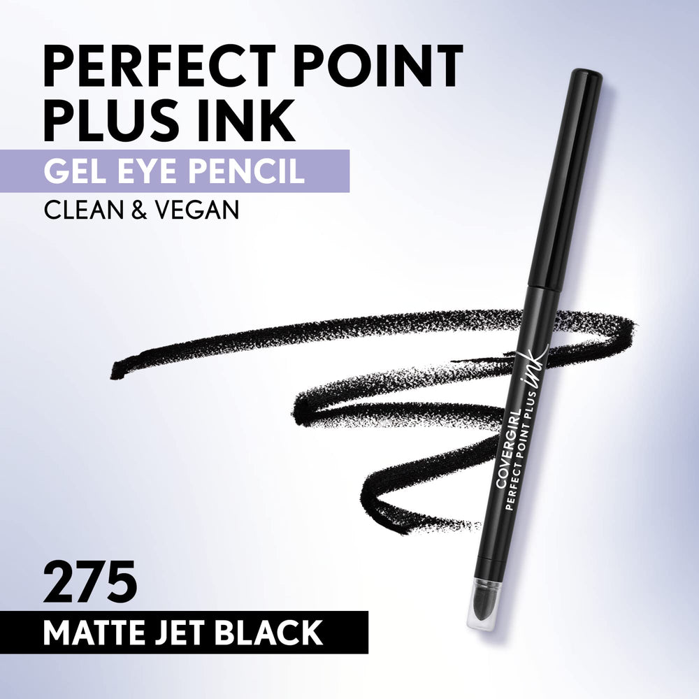 Delineador gel tinta COVERGIRL Perfect Point Plus, resistente al agua y 24 horas