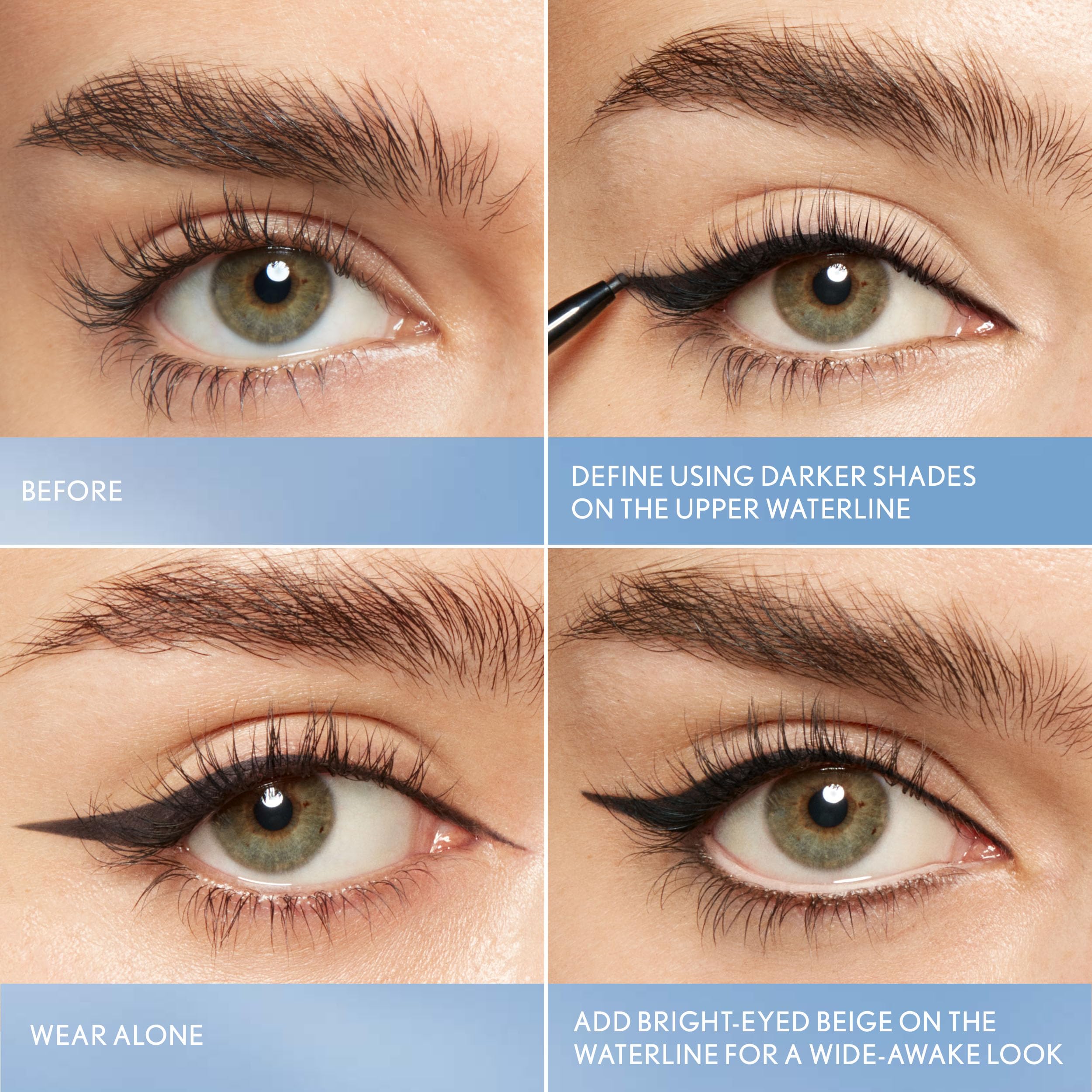 CoverGirl Perfect Point Plus Línea de pestañas, fórmula limpia y vegana, libre de parabenos y talco.