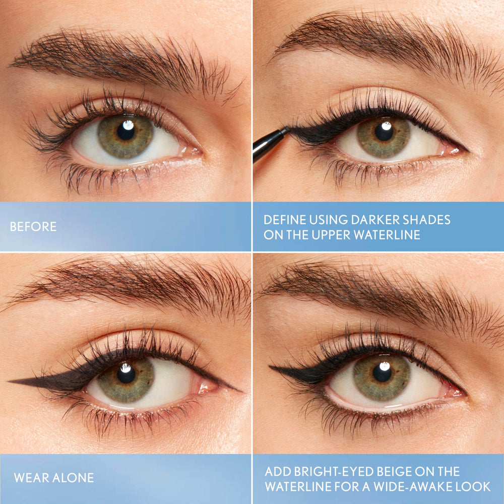 CoverGirl Perfect Point Plus Línea de pestañas, fórmula limpia y vegana, libre de parabenos y talco.