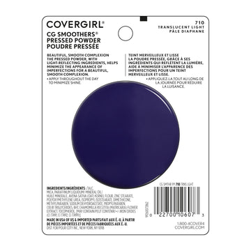 COVERGIRL Smoothers Polvo Prensado Translúcido Claro, formato compacto para retoques en cualquier lugar