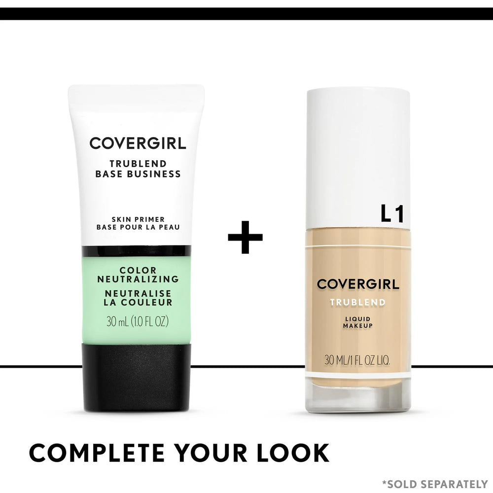 CoverGirl Primer Color Neutralizing, envase práctico para retoques rápidos durante el día.