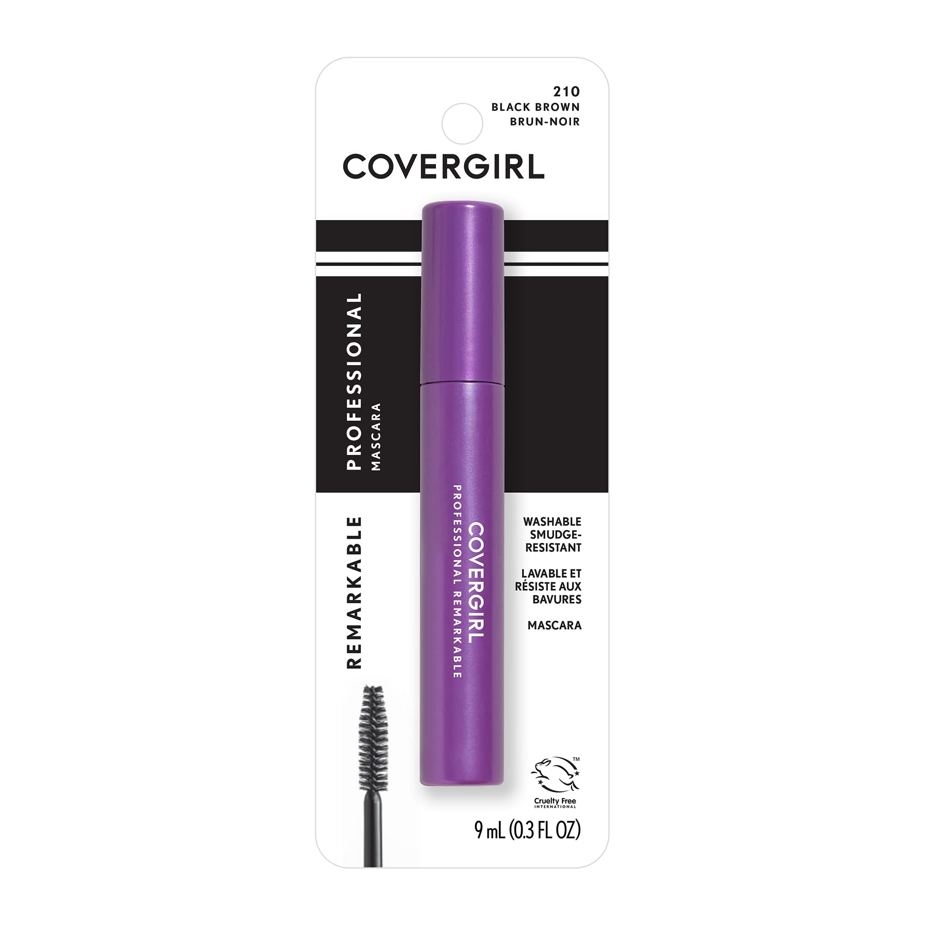 COVERGIRL Professional Remarkable Mascara: aplicación suave para definición duradera
