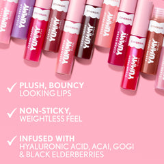 Sensación hidratante inmediata del brillo labial de COVERGIRL