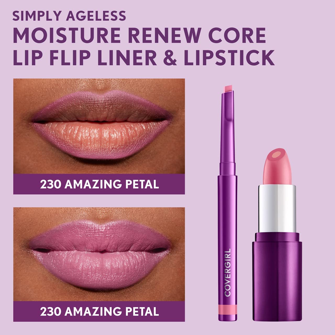 COVERGIRL delineador labial, delineado amplio para volumen notable.