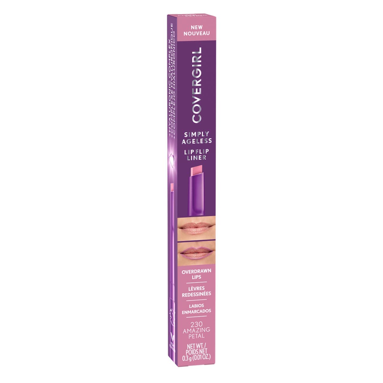 COVERGIRL delineador labial, textura seda para definición precisa.