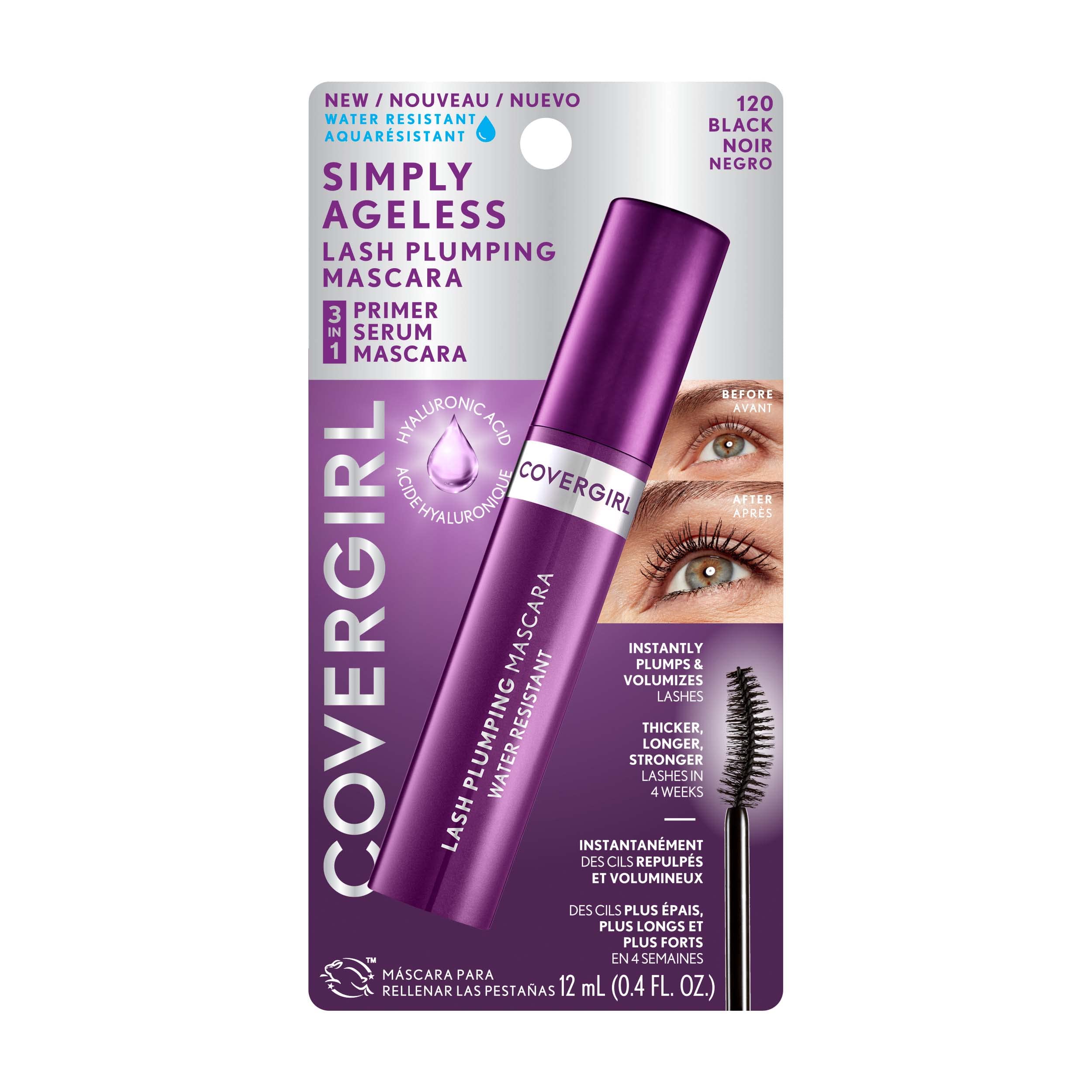 Envase compacto de COVERGIRL Simply Ageless para uso diario cómodo.