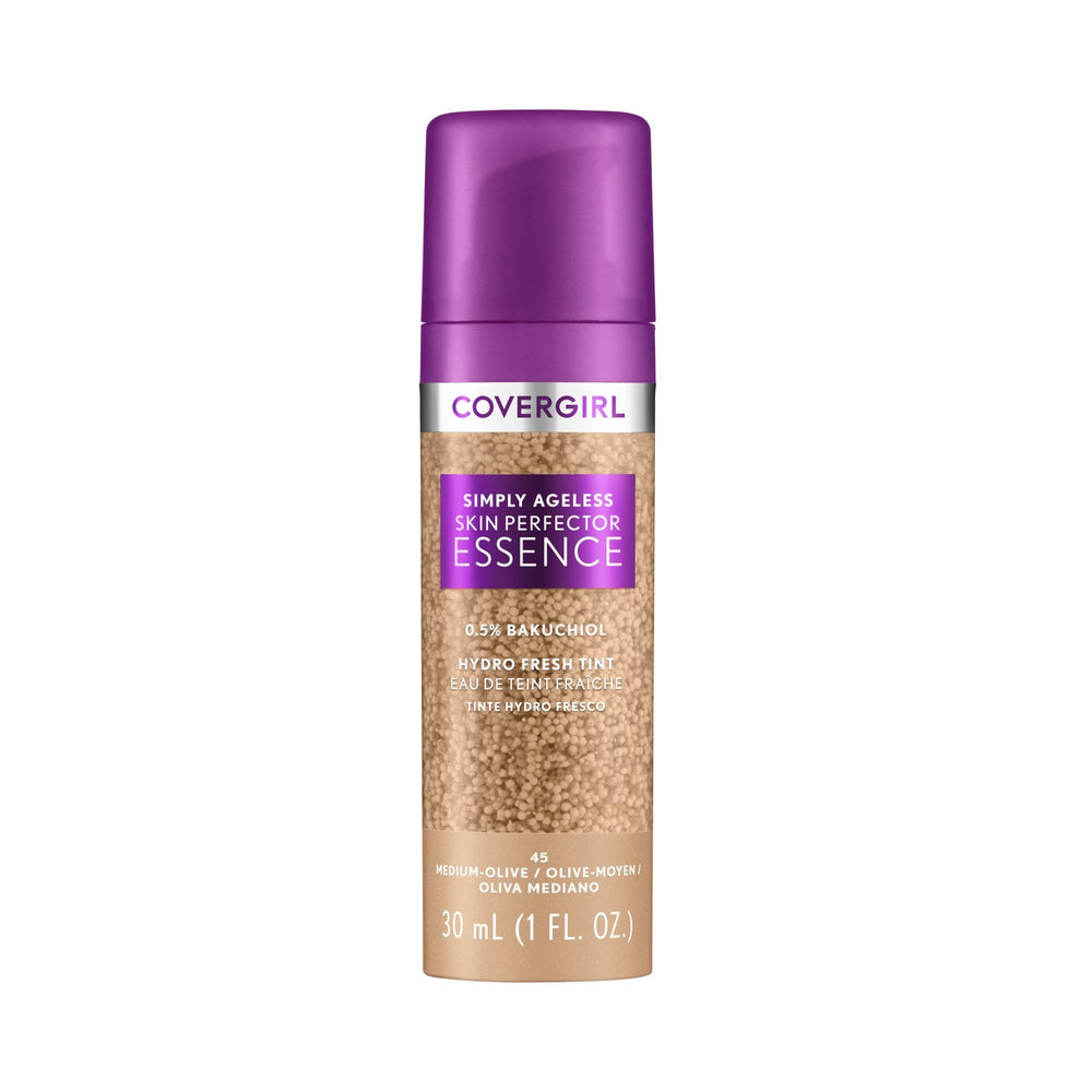 CoverGirl Simply Ageless esencia fundacion frasco vertido para tono uniforme y acabado suave
