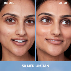 Covergirl Simply Ageless Essence cápsulas pigmentadas ofrecen tono transparente y uniforme.