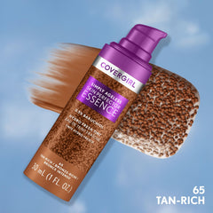 CoverGirl Simply Ageless Essence hidrata la piel 24 horas para un aspecto radiante.