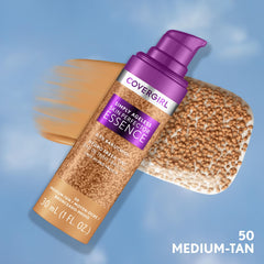 Covergirl Simply Ageless Essence textura gel hidratante para la piel.