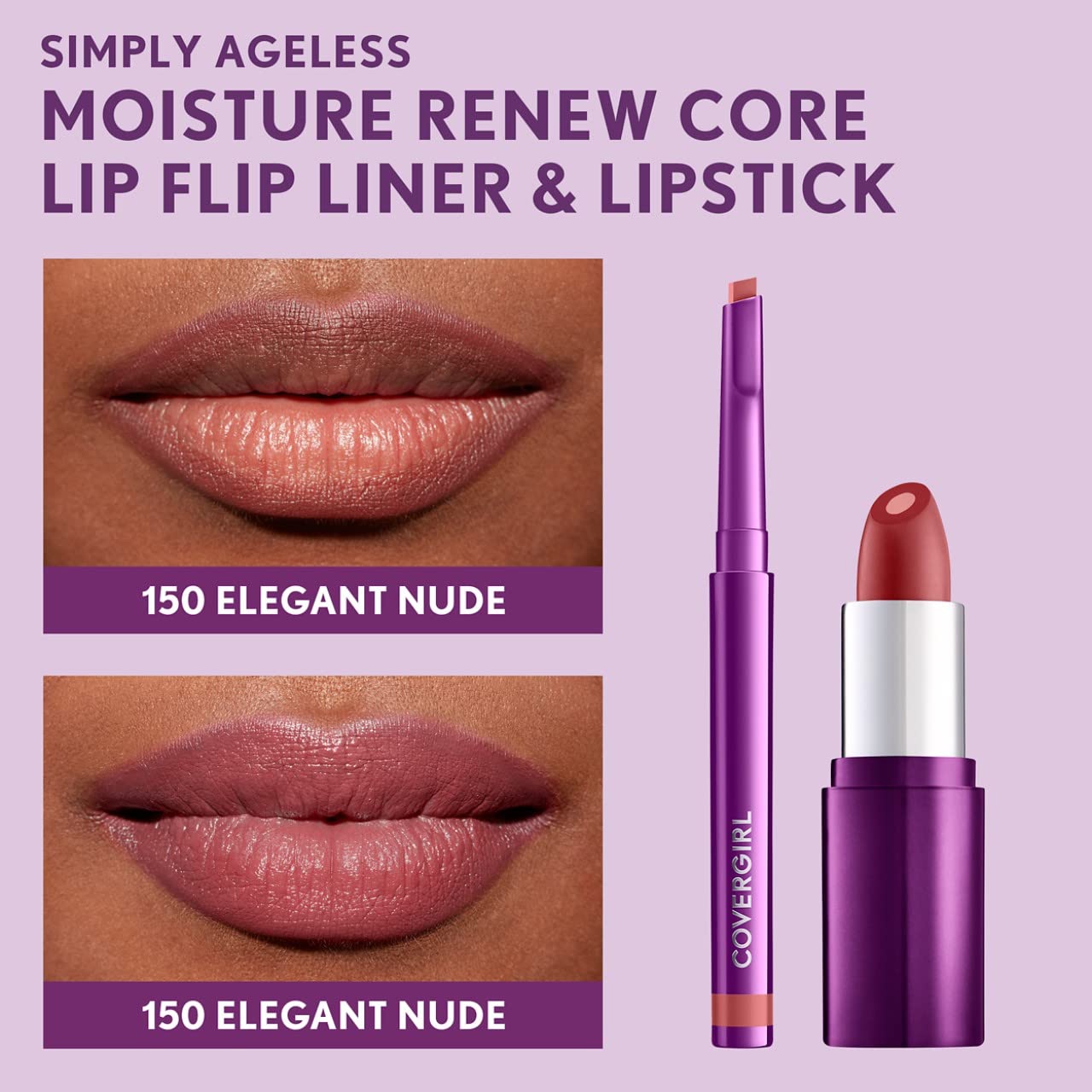 COVERGIRL Simply Ageless perfilador labial con aceite de coco para hidratación.