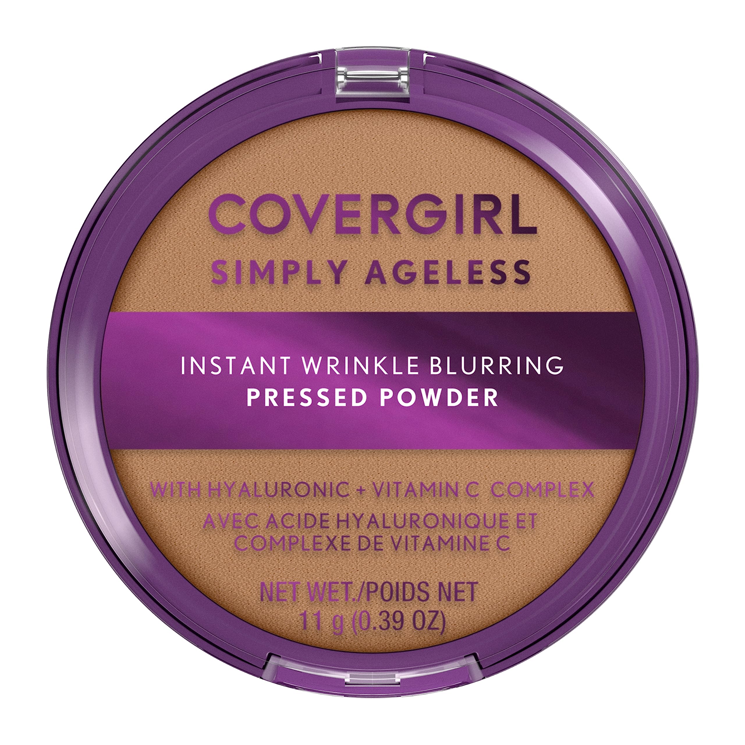 COVERGIRL Simply Ageless polvos de textura sedosa para un acabado suave.