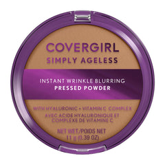 COVERGIRL Simply Ageless polvos de textura sedosa para un acabado suave.
